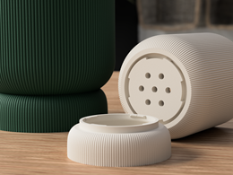 Doniczka z odkręcaną tacą.  