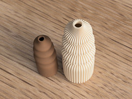 Nordic - wazon w prążki