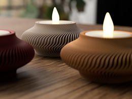 Świecznik krzywe prążki