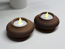 Świecznik krzywe prążki