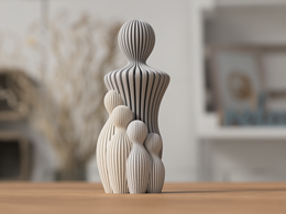 Statuetka dorosły 1-4 dzieci 